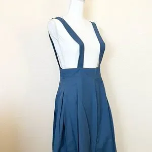 Teal overall store dress
